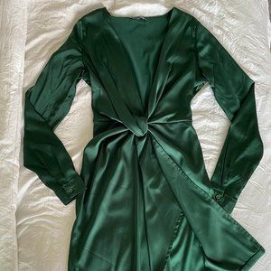 Fashion Nova Silk Holiday Dress